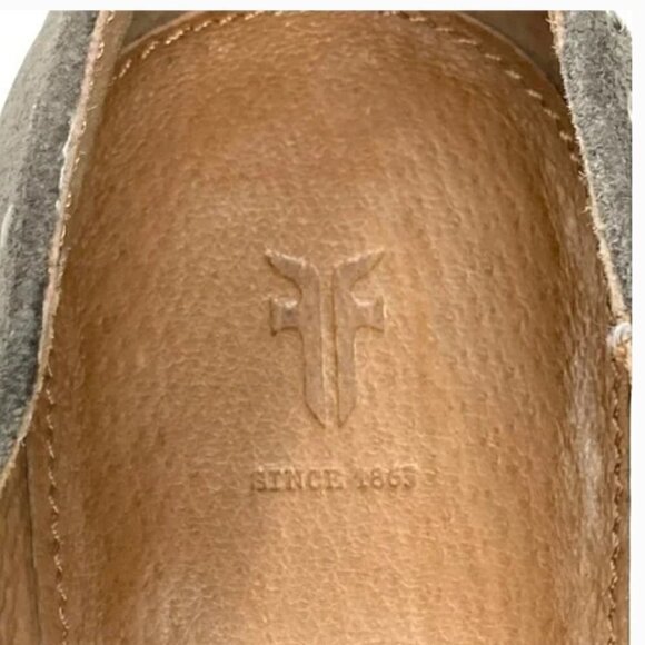 Frye Erica Suede Studded Pointed Toe Oxford Shoes - Size 7 - Picture 7 of 9